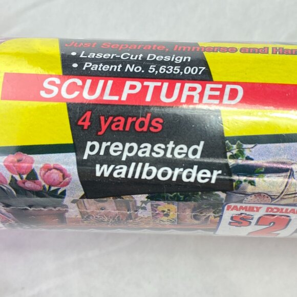 DW Kittrich Floral Prepasted Floral Wallborder Wallpaper Juliette 4 Rolls New - Picture 8 of 9